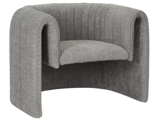 Πολυθρόνα Riker HM9682.01 92x74x69cm Μεταλλικός Σκελετός Με Ύφασμα Grey Μέταλλο,Ύφασμα