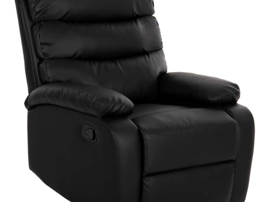 Πολυθρόνα Μασάζ Yasumu HM9784.11 80x93x100cm Τεχνόδερμα Black Τεχνόδερμα