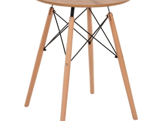Τραπέζι Στρογγυλό Minimal HM0060.04 Φ60x76cm Natural
