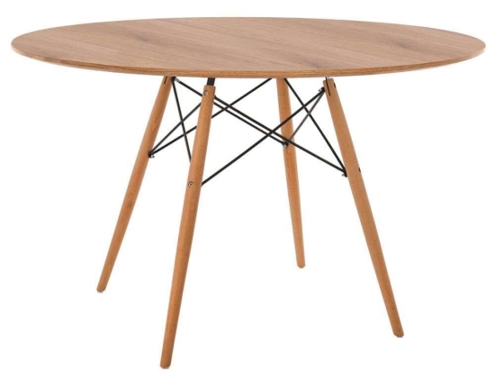 Τραπέζι Minimal Στρογγυλό HM8454.04 Φ120x75cm Natural