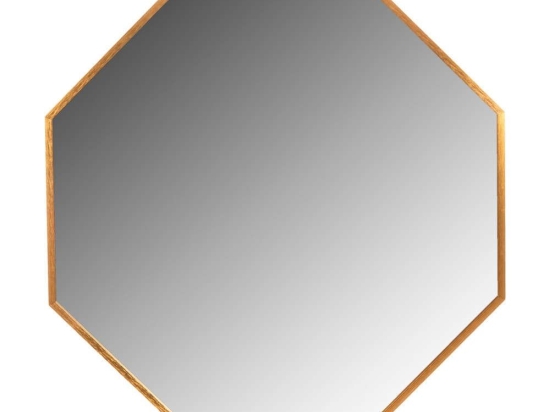 Καθρέπτης Τοίχου HM9583.30 Οκτάγωνος 55,5x25x55,5cm Gold Αλουμίνιο,Γυαλί