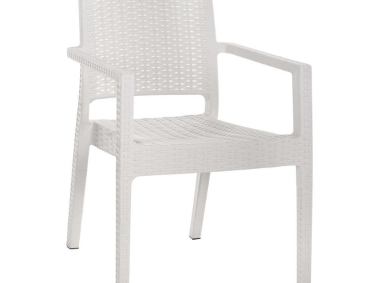 Πολυθρόνα Kaganu HM5134.02 Βαρέως Τύπου 58x55x88cm White