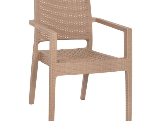 Πολυθρόνα Kaganu HM5134.03 Βαρέως Τύπου 58x55x88cm Cappuccino