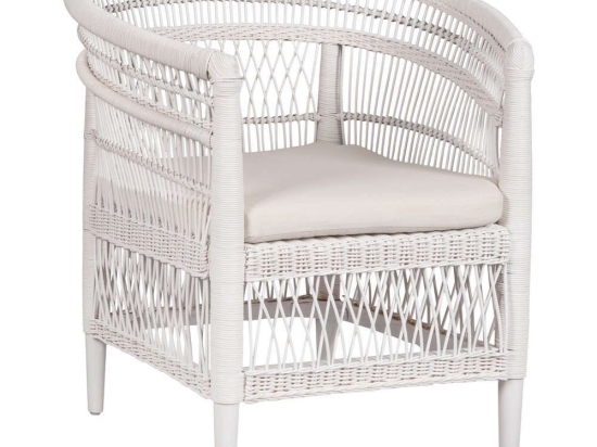 Πολυθρόνα Malawi HM9635.02 Με Μαξιλάρι 80x70x86cm Rattan White