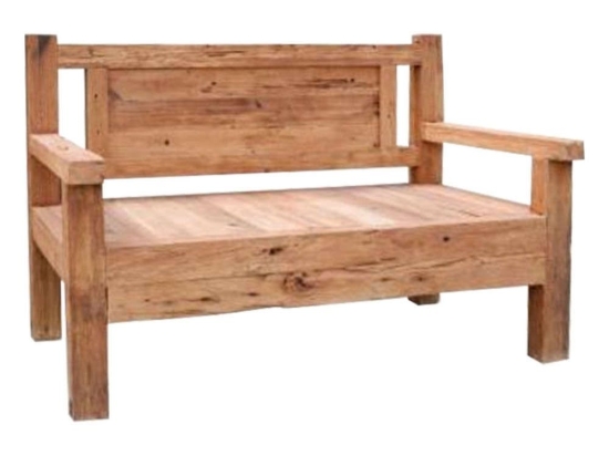Παγκάκι Τριθέσιο HM9454.01 160x80x100cm Ξύλινο Natural Τριθέσιος