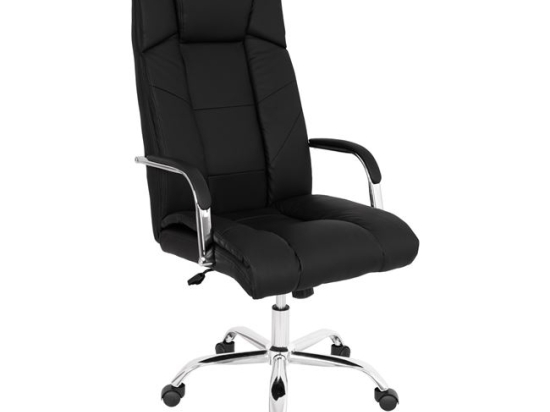 ΚΑΡΕΚΛΑ ΓΡΑΦΕΙΟΥ PAISLEY HM1117 ΜΕ ΜΑΥΡΟ PU 59x71x105 cm.