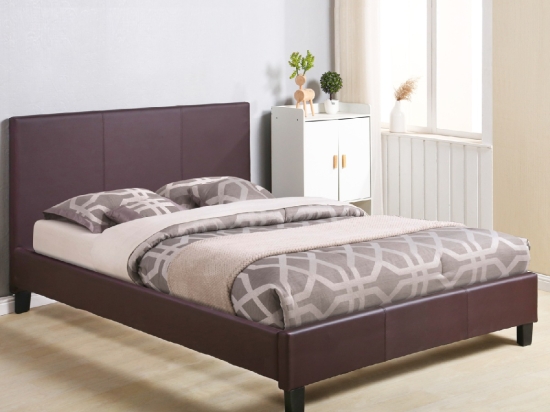 ΚΡΕΒΑΤΙ BECCA 150x200 εκ.
 ΜΕ PU ΚΑΦΕ HM553.02