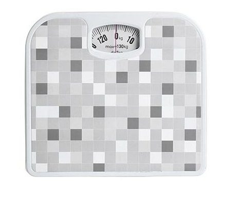 Inart Ζυγαριά Αναλογική 130KG Γκρι Σίδερο Σχ.1 26x24x4εκ
