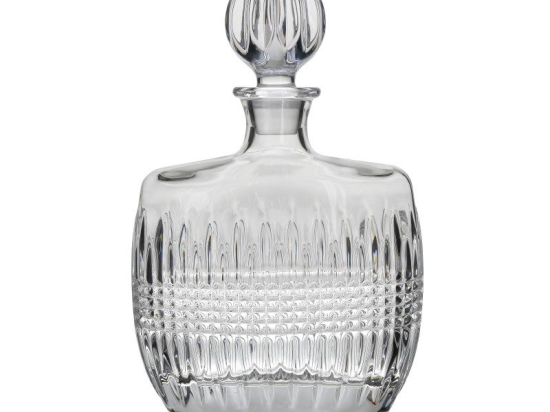 Inart Καράφα Σκαλιστή Διάφανη 700Ml 15X7X26