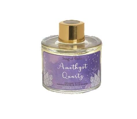 Inart Αρωματικο Χωρου Με Sticks Amethyst stone 105Ml Φ7Χ22
