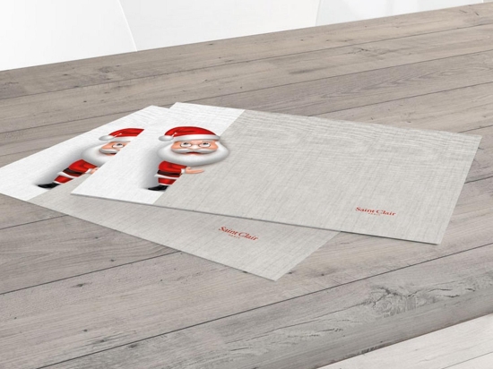 Σουπλά 3014 Grey-Red Saint Clair 33x45cm