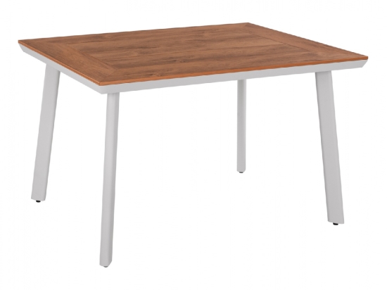 ΤΡΑΠΕΖΙ ΑΛΟΥΜΙΝΙΟΥ TABER ΜΕ POLYWOOD ΛΕΥΚΟ 120x80x72,5Υ εκ. HM5562.01