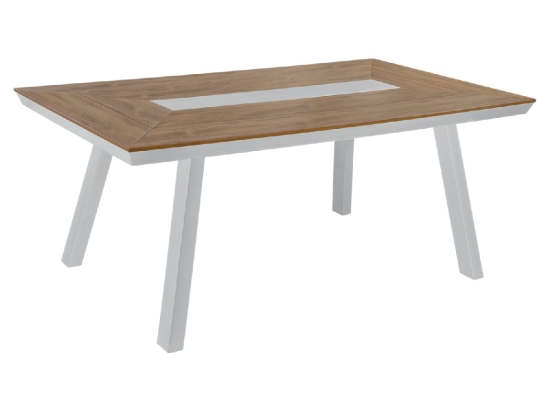 ΤΡΑΠΕΖΙ ΑΛΟΥΜΙΝΙΟΥ TABER ΜΕ POLYWOOD 200X100 ΛΕΥΚΟ HM5131.11