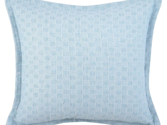 Μαξιλαροθήκη Διακοσμητική Perplex Blue Madi 45X45 100% Βαμβάκι