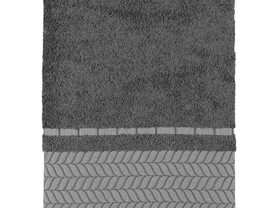 Πετσέτα Frond Anthracite Madi Χεριών 30x50cm 100% Βαμβάκι