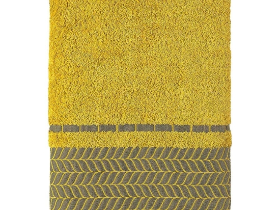 Πετσέτα Frond Yellow Madi Χεριών 30x50cm 100% Βαμβάκι