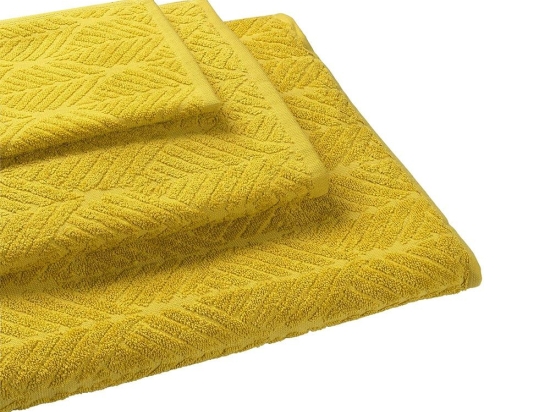 Πετσέτα Herb Yellow Madi Προσώπου 50x90cm 100% Βαμβάκι