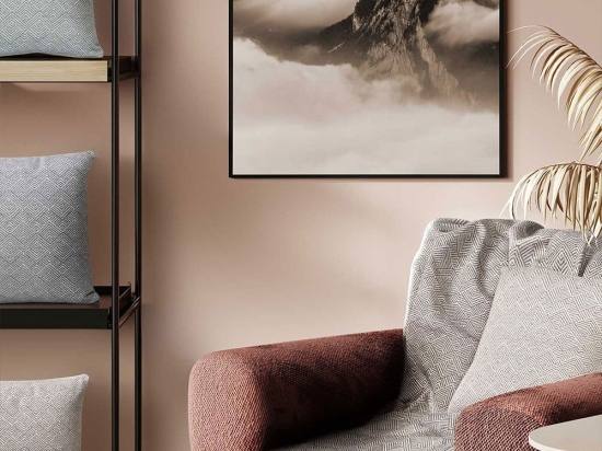 Ριχτάρι Wellen Brown Madi Τετραθέσιο 170x340cm 100% Βαμβάκι