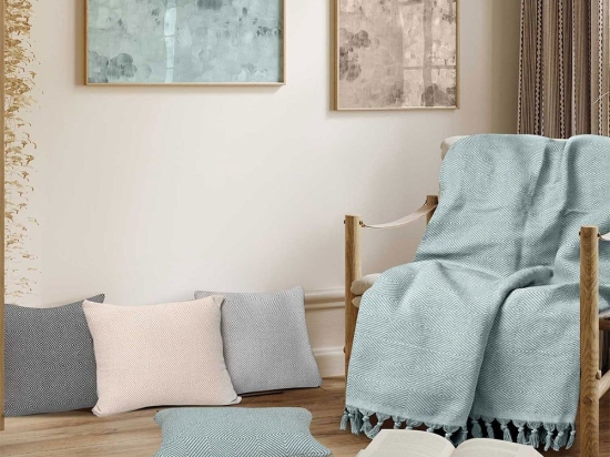 Ριχτάρι Vorm Mint Madi Τριθέσιο 190x300cm 100% Βαμβάκι