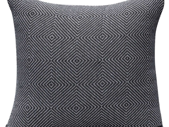 Μαξιλάρι Διακοσμητικό (Με Γέμιση) Vorm Anthracite Madi 45X45 100% Βαμβάκι