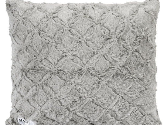 Μαξιλάρι Διακοσμητικό (Με Γέμιση) Oblong Beige Madi 50X50 Οικολογική Γούνα