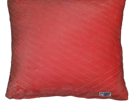 Μαξιλάρι Διακοσμητικό (Με Γέμιση) Strokes Red Madi 45X45 Πολυέστερ