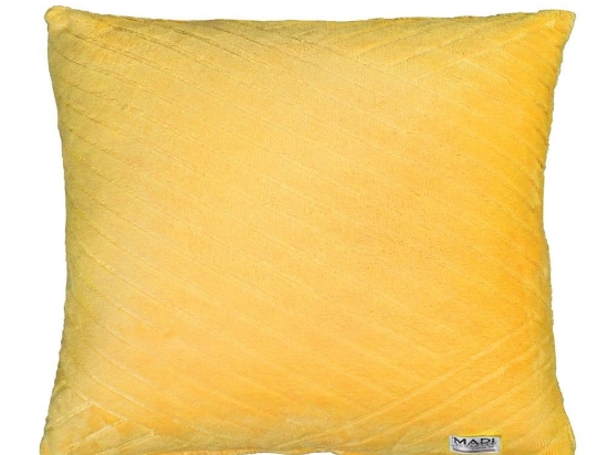 Μαξιλάρι Διακοσμητικό (Με Γέμιση) Strokes Yellow Madi 45X45 Πολυέστερ