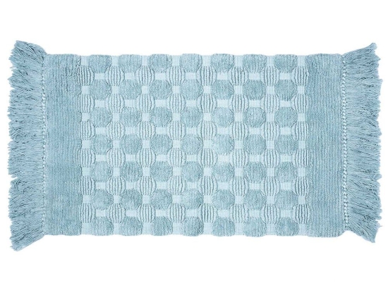 Πατάκι Μπάνιου Dots Blue Madi 50 X 80 100% Βαμβάκι
