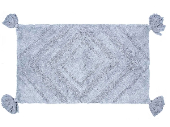 Πατάκι Μπάνιου Labirinto Grey Madi 50 X 80 100% Βαμβάκι