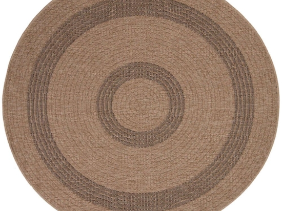 Χαλί Ψάθινο Avanos 8866 Black Royal Carpet 160X160 Round