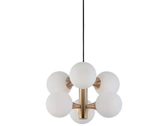 Φωτιστικό Οροφής Glοbe 3094400 Gold-White Viokef Μέταλλο,Γυαλί