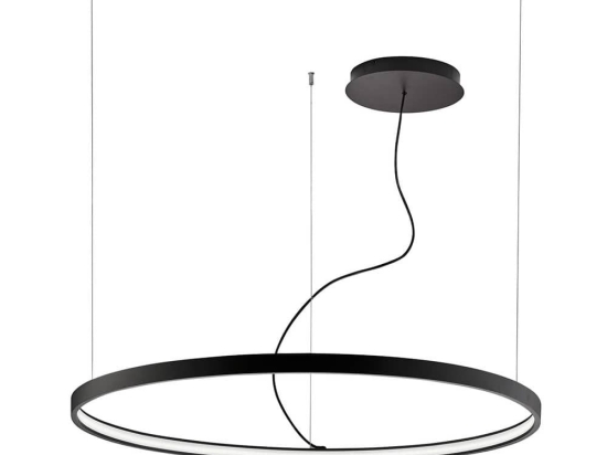 Φωτιστικό Οροφής Led Verdi 4224300 D900 Black Viokef Μέταλλο