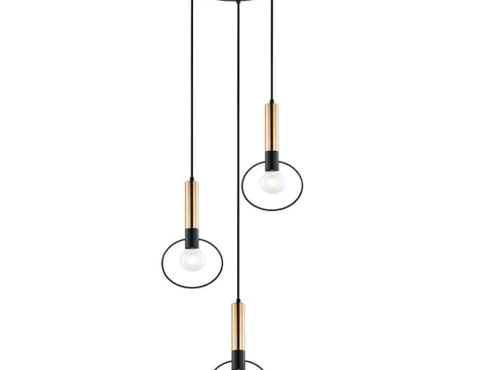 Φωτιστικό Οροφής Star 4230400 Black-Gold Viokef Μέταλλο