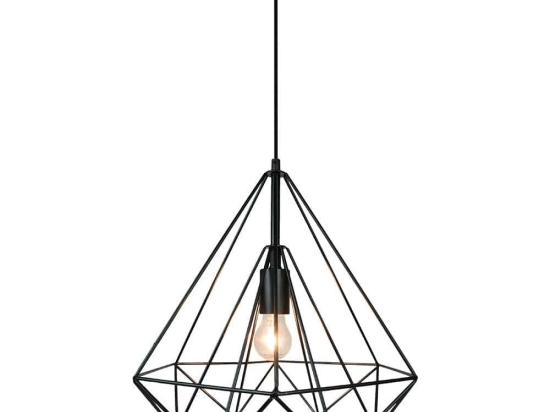 Φωτιστικό Οροφής Unica 4114801 Black Viokef Μέταλλο