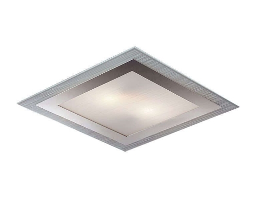 Φωτιστικό Οροφής - Πλαφονιέρα Sq Chloe 4132600 Chrome Viokef Μέταλλο,Γυαλί