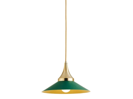 Φωτιστικό Οροφής Menta 4241300 D400 Green-Gold Viokef Μέταλλο
