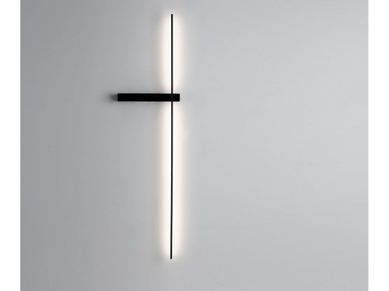 Φωτιστικό Τοίχου-Απλίκα Led Slim 4222300 Black Viokef Μέταλλο