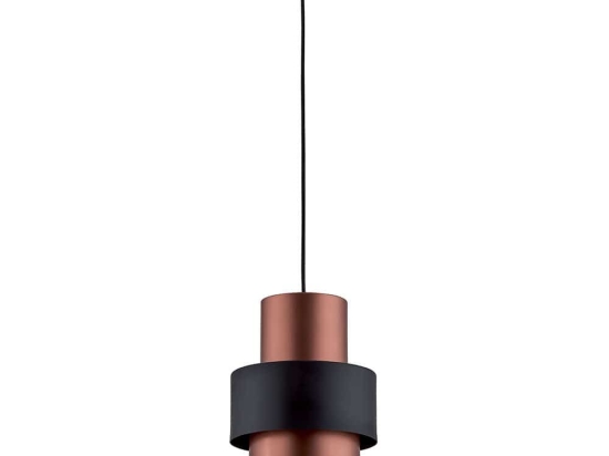 Φωτιστικό Οροφής Dexter 4215800 Black-Copper Viokef Μέταλλο