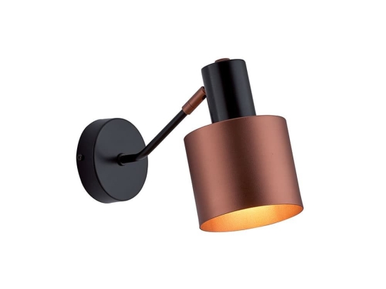 Φωτιστικό Τοίχου-Απλίκα Dexter 4216000 Black-Copper Viokef Μέταλλο
