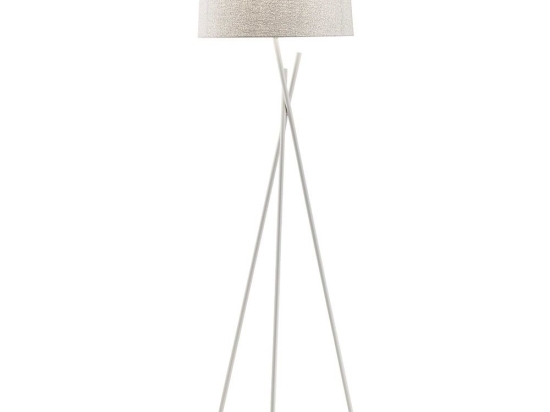 Φωτιστικό Δαπέδου Martha 4127601 White Viokef Μέταλλο,Ύφασμα
