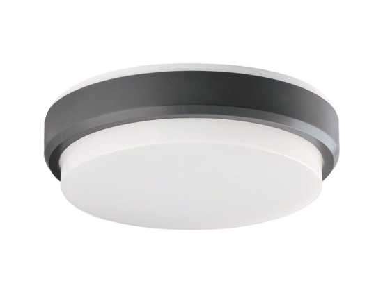 Φωτιστικό Οροφής - Πλαφονιέρα Tinos D200 IP54 4171701 Anthracite Viokef Πλαστικό