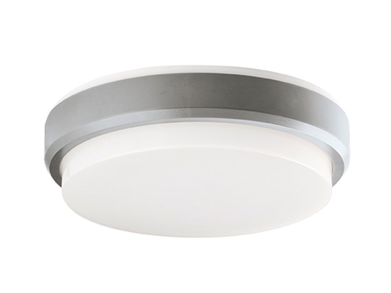 Φωτιστικό Οροφής - Πλαφονιέρα Tinos D200 IP54 4171700 Silver Viokef Πλαστικό