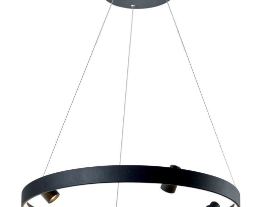 Φωτιστικό Οροφής Denis 4250600 Led Black Viokef Μέταλλο