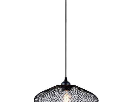 Φωτιστικό Οροφής Electra 4251500 Φ300 E27 Black Viokef Μέταλλο