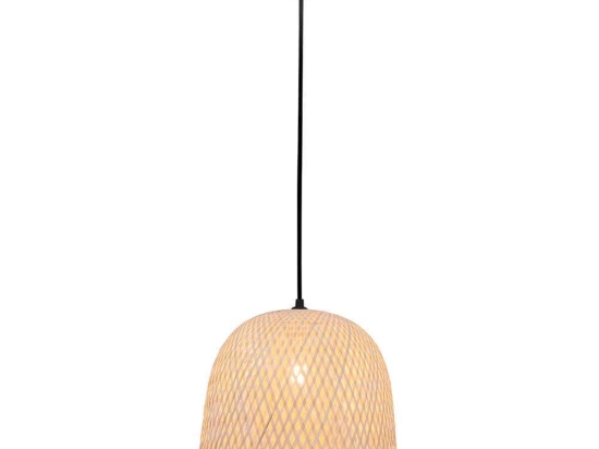 Φωτιστικό Οροφής Casper 4253300 Φ350 E27 Natural-Black Viokef Rattan