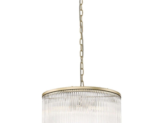 Φωτιστικό Οροφής Karolina 4259000 E14 Clear-Gold Viokef Μέταλλο,Γυαλί