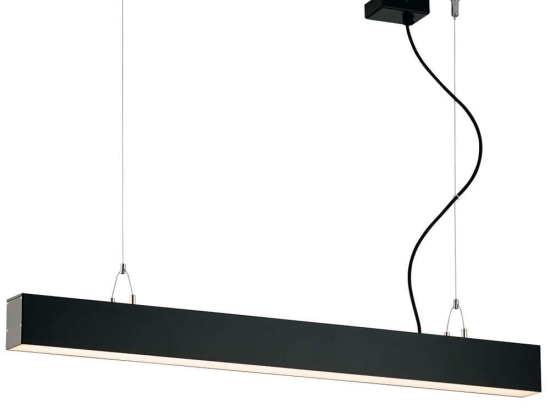Φωτιστικό Οροφής - Ράγα Station 3911-0013-3-B-N 90cm 3000K Led Black Viokef Μέταλλο,Αλουμίνιο