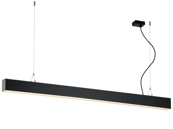 Φωτιστικό Οροφής - Ράγα Station 3911-0014-3-B-N 150cm 3000K Led Black Viokef Μέταλλο,Αλουμίνιο