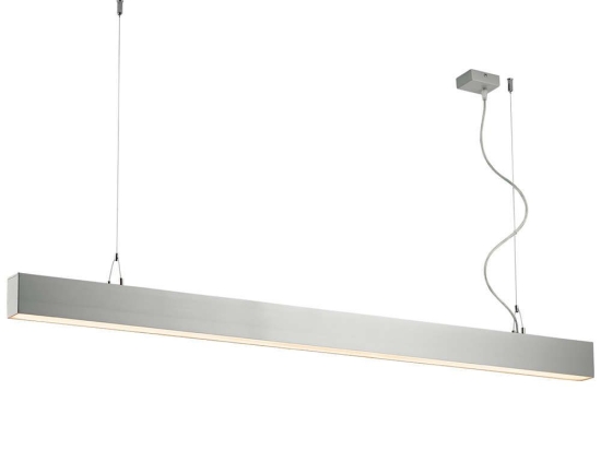 Φωτιστικό Οροφής - Ράγα Station 3911-0014-3-U-N 150cm 3000K Led Aluminum Silver Viokef Μέταλλο,Αλουμίνιο