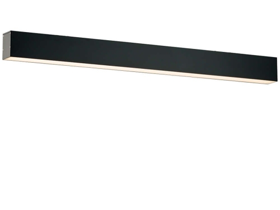 Φωτιστικό Οροφής - Πλαφονιέρα Station 3911-0113-4-B-N 90cm 4000K Led Black Viokef Μέταλλο,Αλουμίνιο